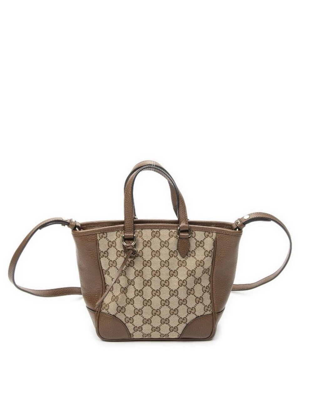 Gucci Small Bree Tote Beige Brown GG Canvas